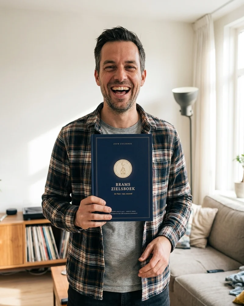 Bram met zijn Zielsboek
